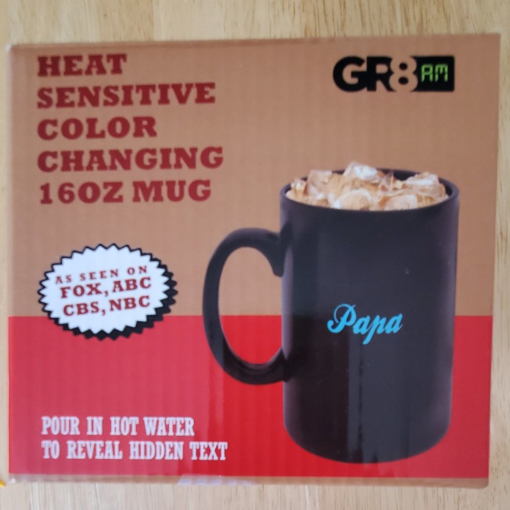 Vintage Papa Heat Sensitive Color Changing 16oz Mug
